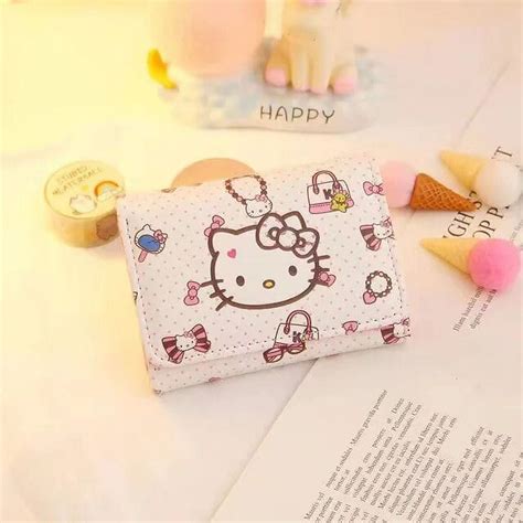 hello kitty rfid card holder|Hello Cat Kawaii Kitty RFID Safe Blocking Women's Slim .